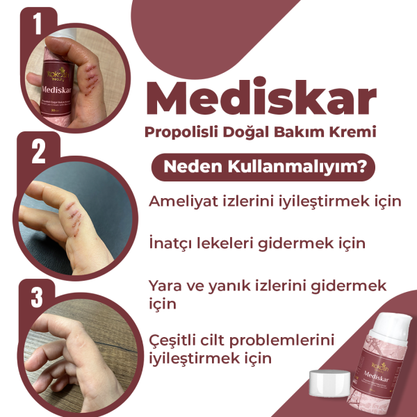 Mediskar - Propolisli Doğal Bakım Kremi