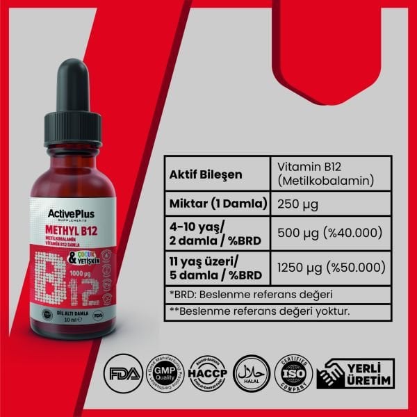 Methyl B12 Vitamin Damla