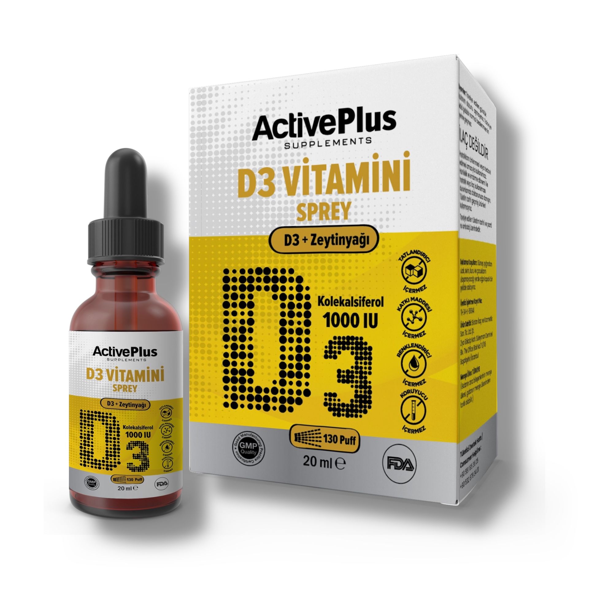 Vitamin D3 1000IU (130 Puff)