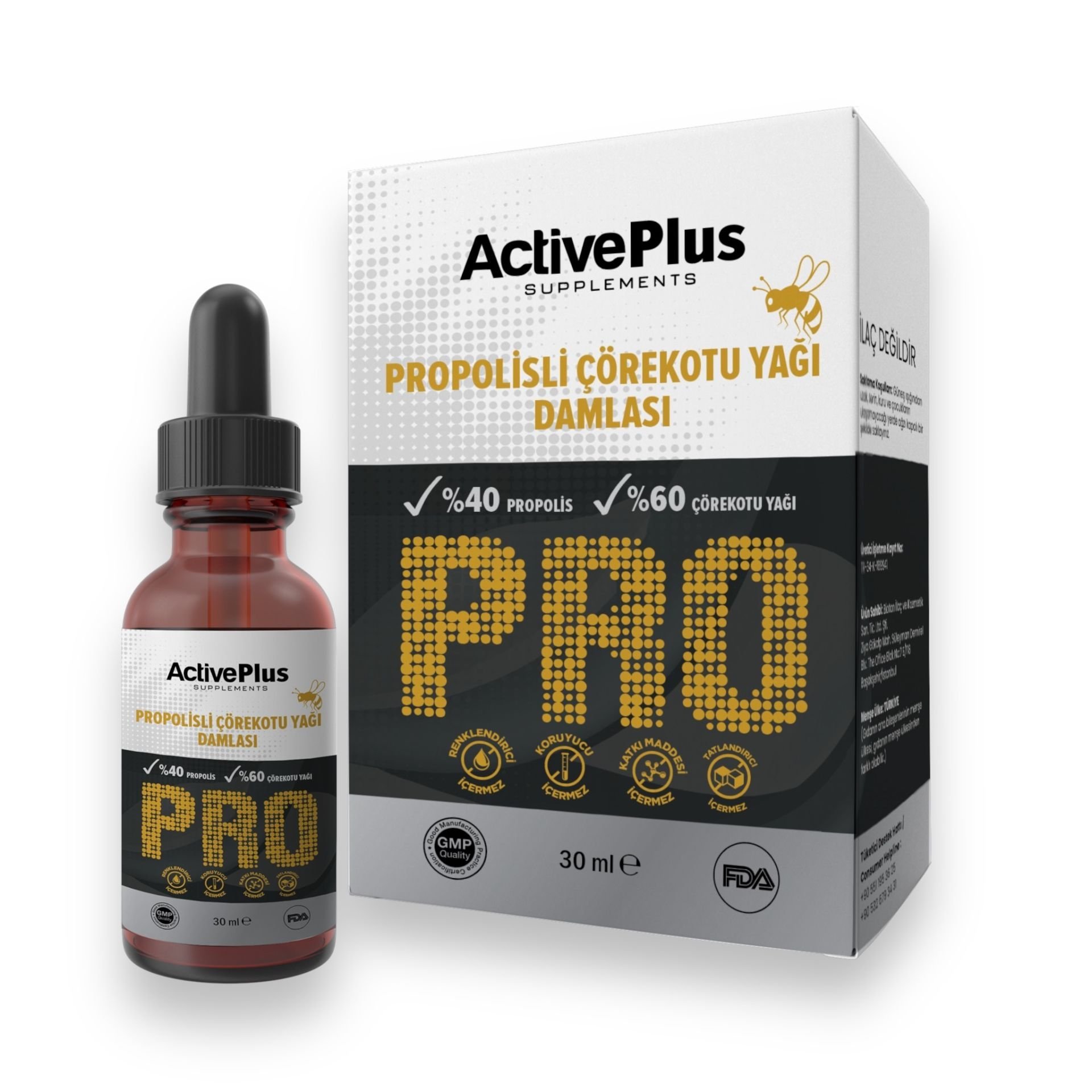 Propolisli Çörekotu Yağı Damlası