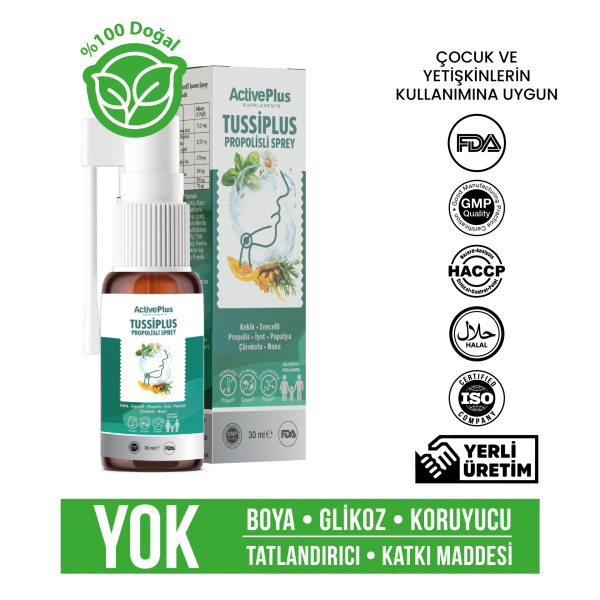 Tussiplus Propolisli Ağız-Boğaz Spreyi