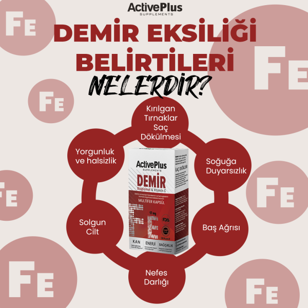 Demir Bisglisinat & Vitamin C Multifer 30 Kapsül