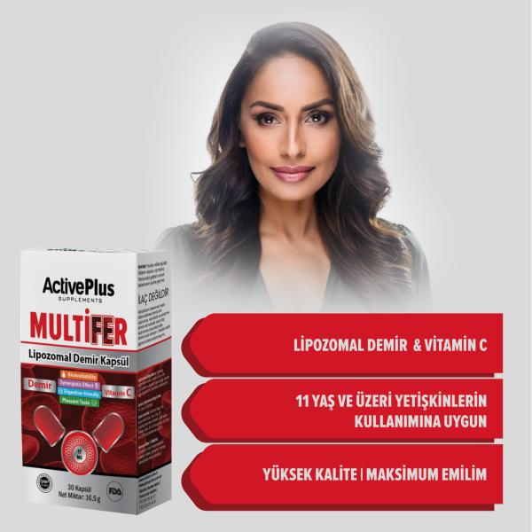 Multifer Lipozomal Demir Kapsül | Lipozomal Demir Bisglisinat & Vitamin C