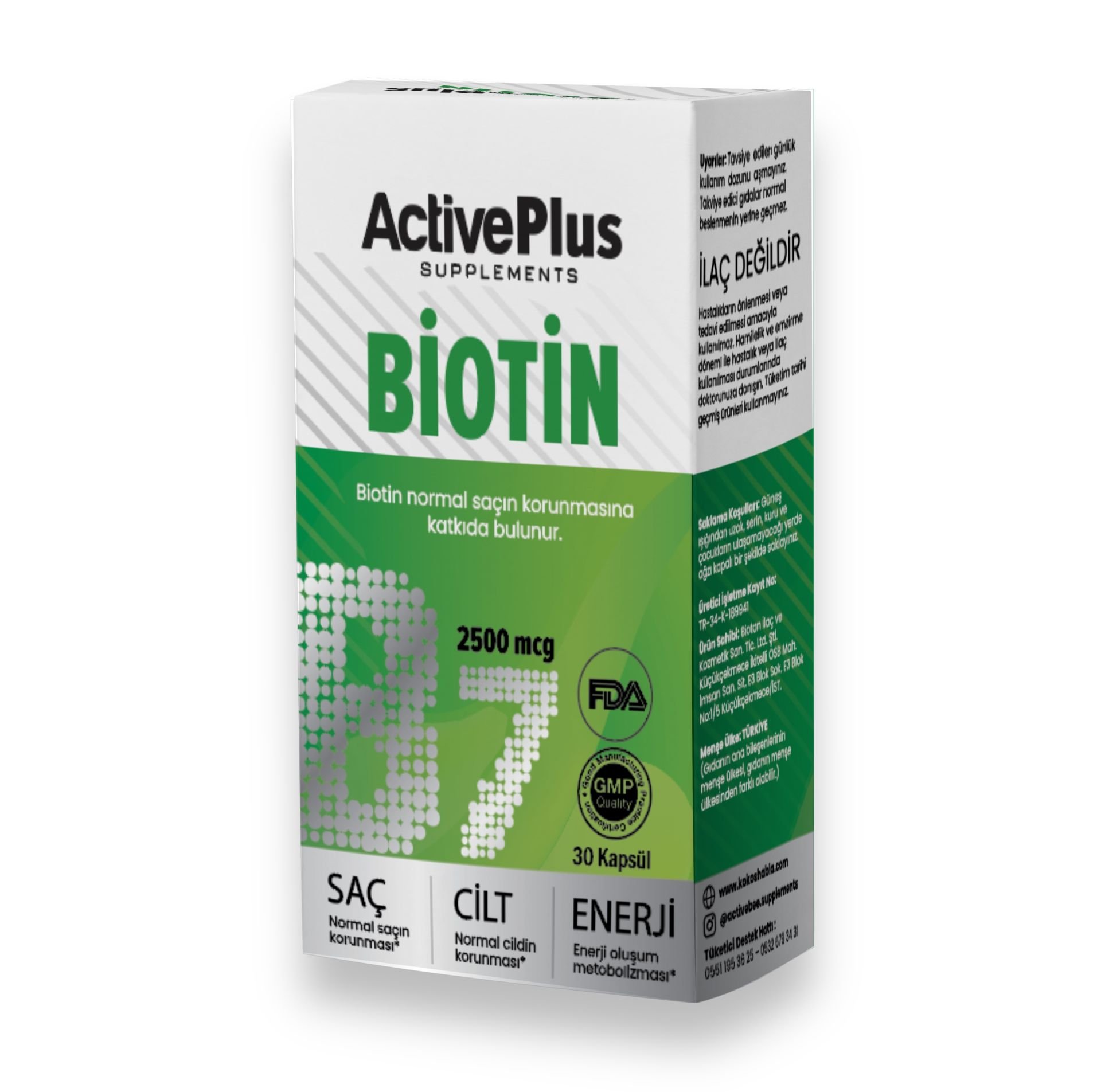 Biotin 30 Kapsül