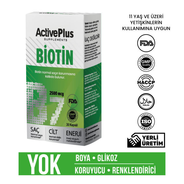 Biotin 30 Kapsül