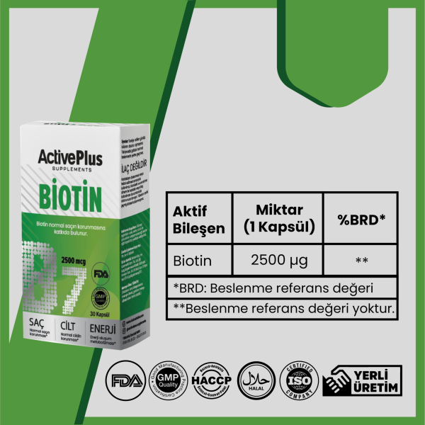 Biotin 30 Kapsül