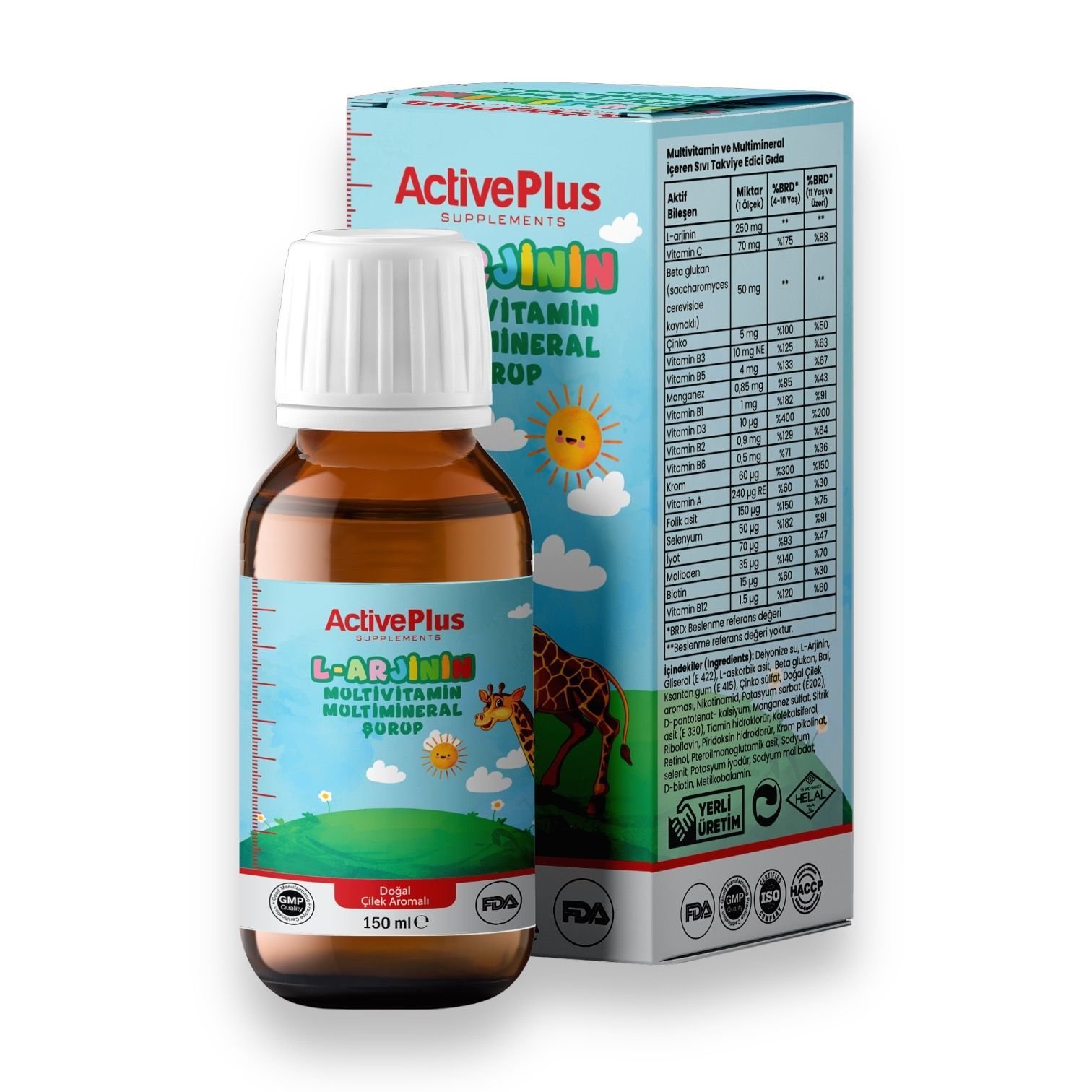 L-Arjinin Multivitamin Multimineral Şurup