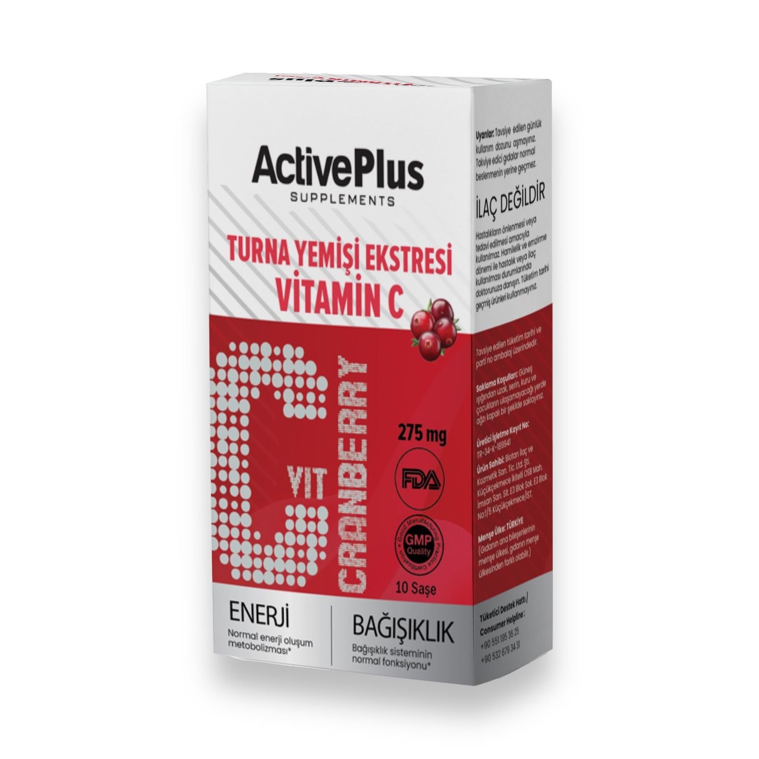 Cranberry & Vitamin C 10 Saşe