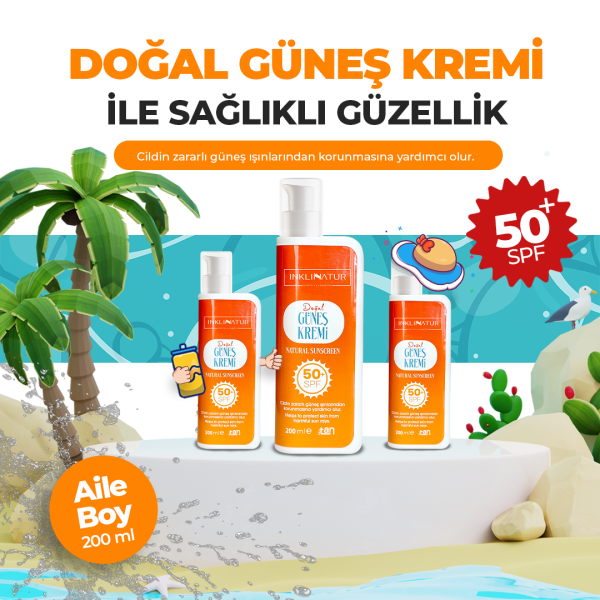 Doğal Güneş Kremi 50 SPF (200 mL)