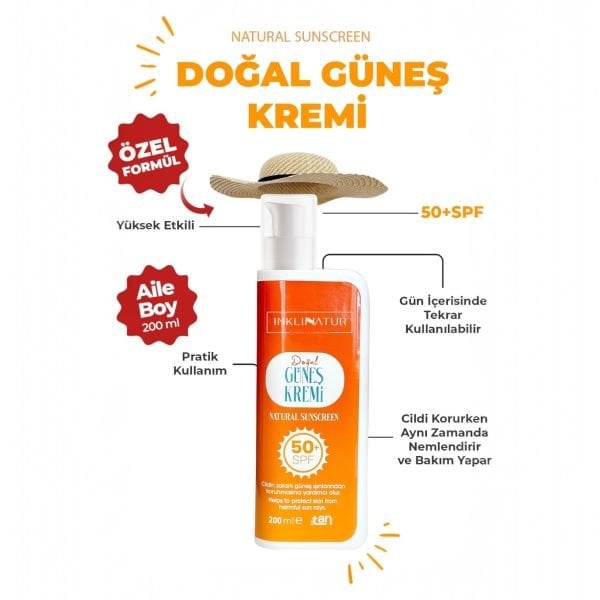 Doğal Güneş Kremi 50 SPF (200 mL)