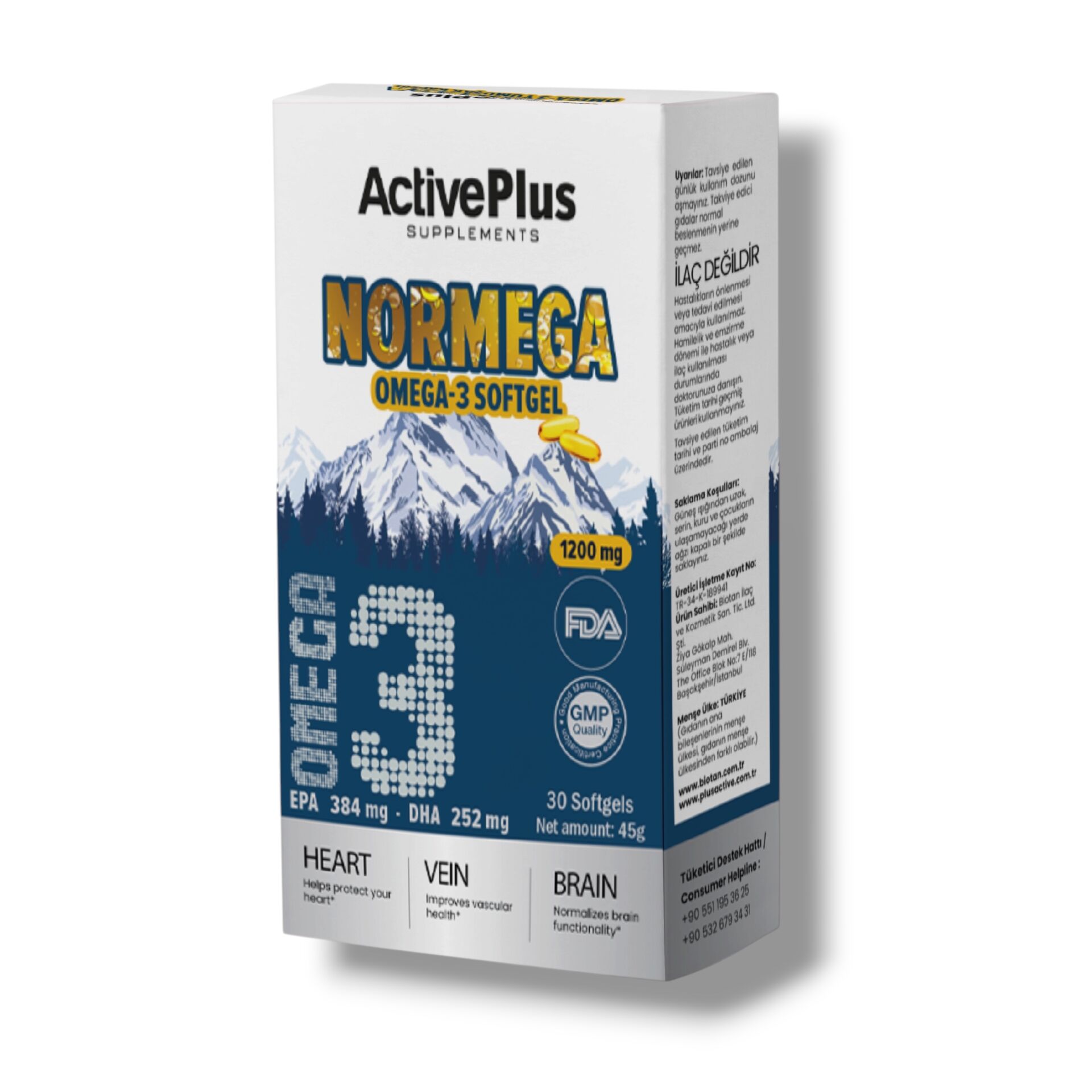 Normega Omega-3 Softgel 30 Kapsül