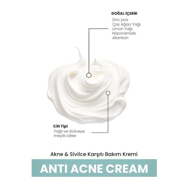 Anti-Akne Cream / Akne-Sivilce Karşıtı Bakım Kremi