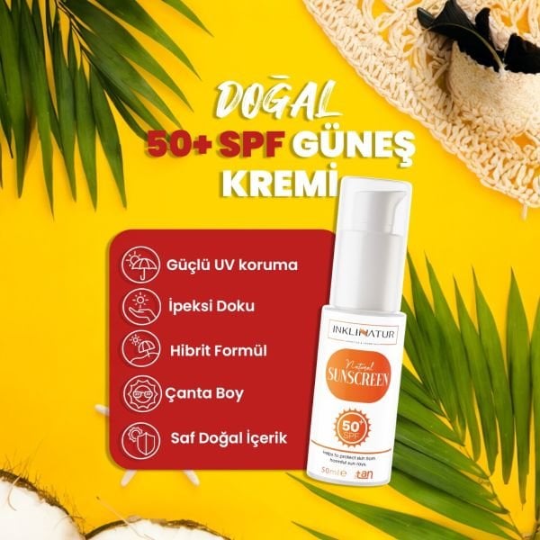 Inklinatur Doğal Güneş Kremi 50 ml / 30 SPF - 50+ SPF