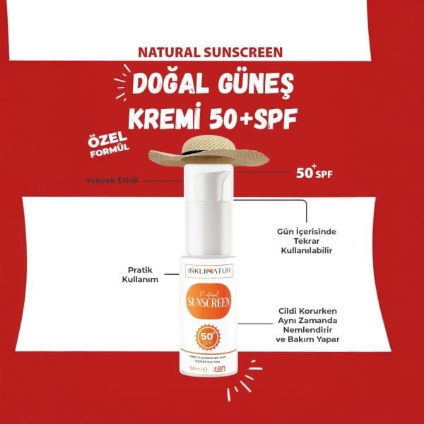Inklinatur Doğal Güneş Kremi 50 ml / 30 SPF - 50+ SPF