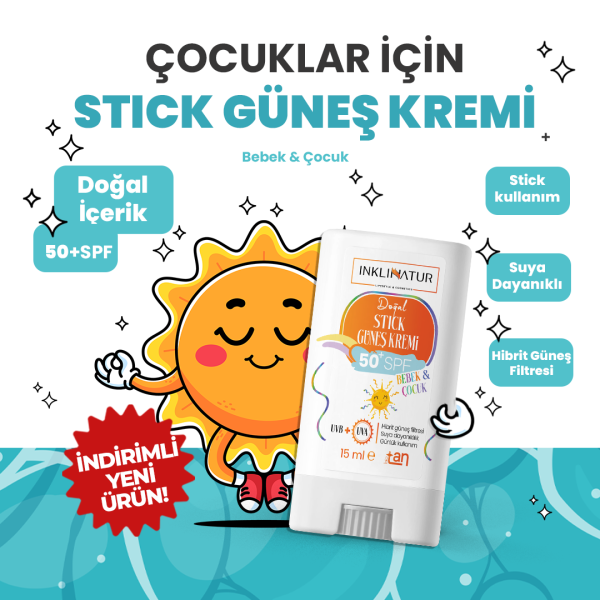 Doğal Stick Güneş Kremi 50+ SPF / Bebek & Çocuk