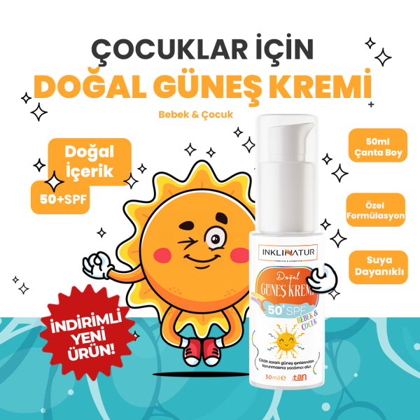 Doğal Güneş Kremi 50ml 50+ SPF / Bebek & Çocuk