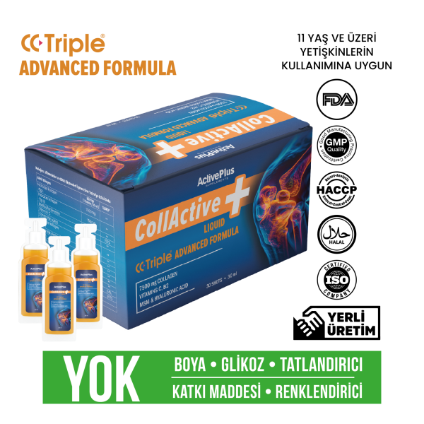 Collactive Collagen 30 Shot - Kolajen / MSM / Hyaluronik Asit / Vitamin C-B2
