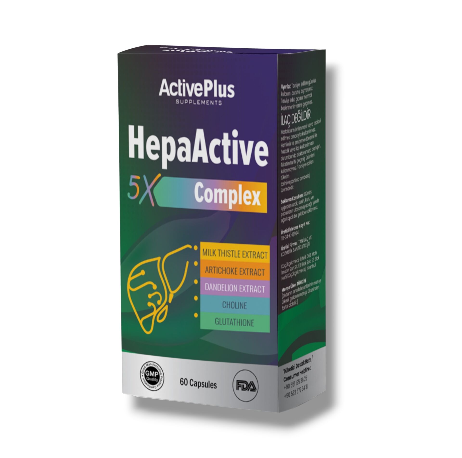 Hepactive 5X Complex 60 Kapsül